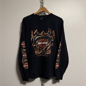 Vintage 2005 Harley Davidson Long Sleeve Shirt Size Large